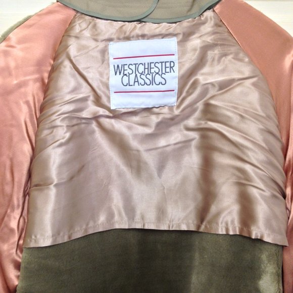 Westchester Classics Vintage 80's Trench Coat Khaki  Mens SZ 44 Long - Picture 11 of 12